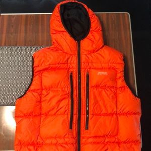 Bright Orange Puffer Vest DKNY